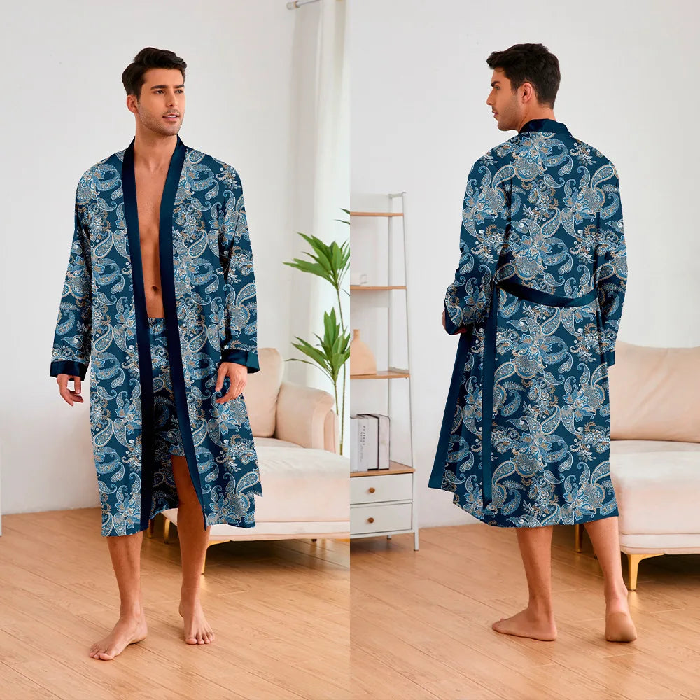 URBANE SILK ROBE SET