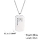 TAG NECKLACE WITH ARMY ENGRAVING