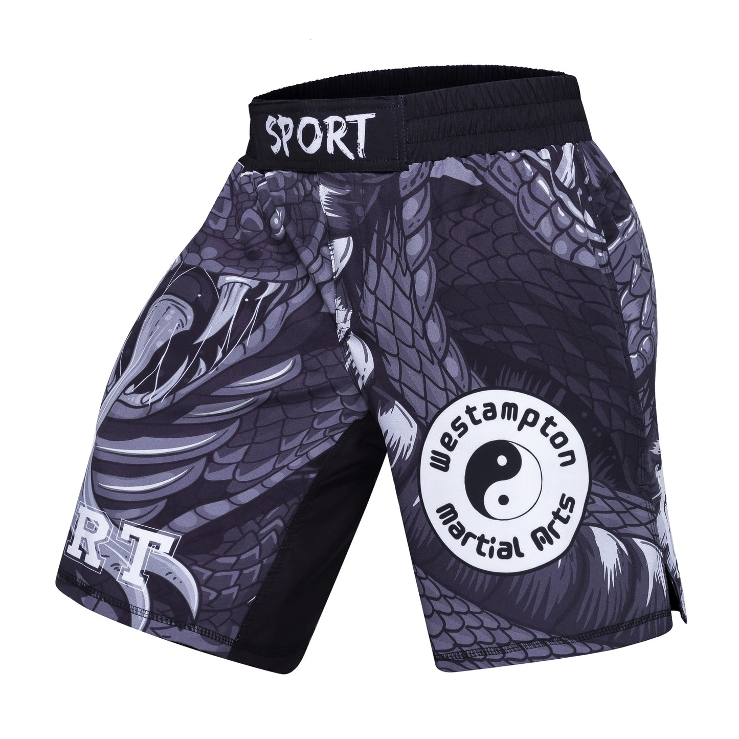 SNAKE PRINT MMA SHORTS