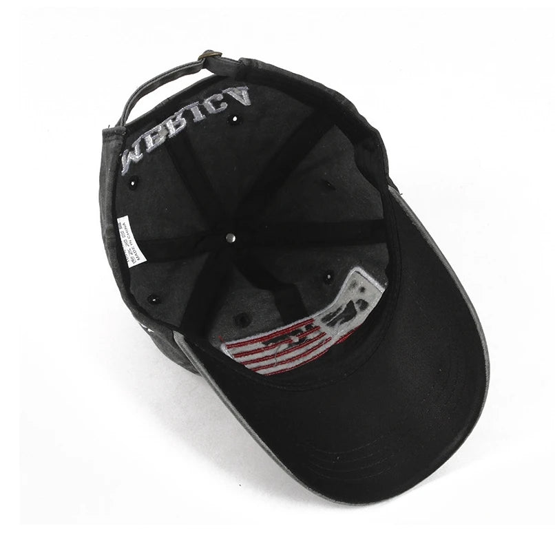 AMERICAN FLAG BASEBALL CAP