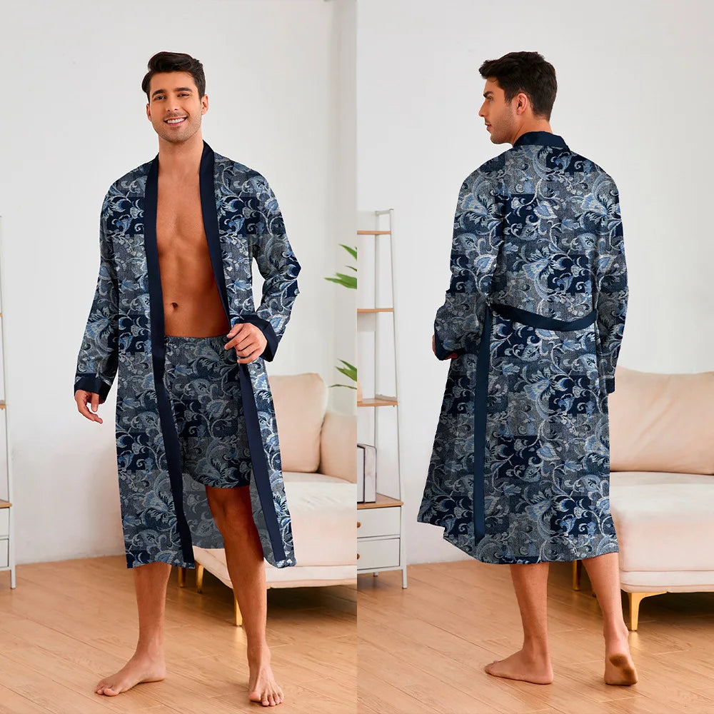 URBANE SILK ROBE SET