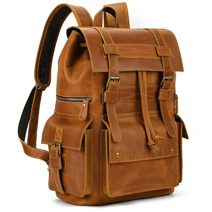 CASUAL LEATHER BACKPACK