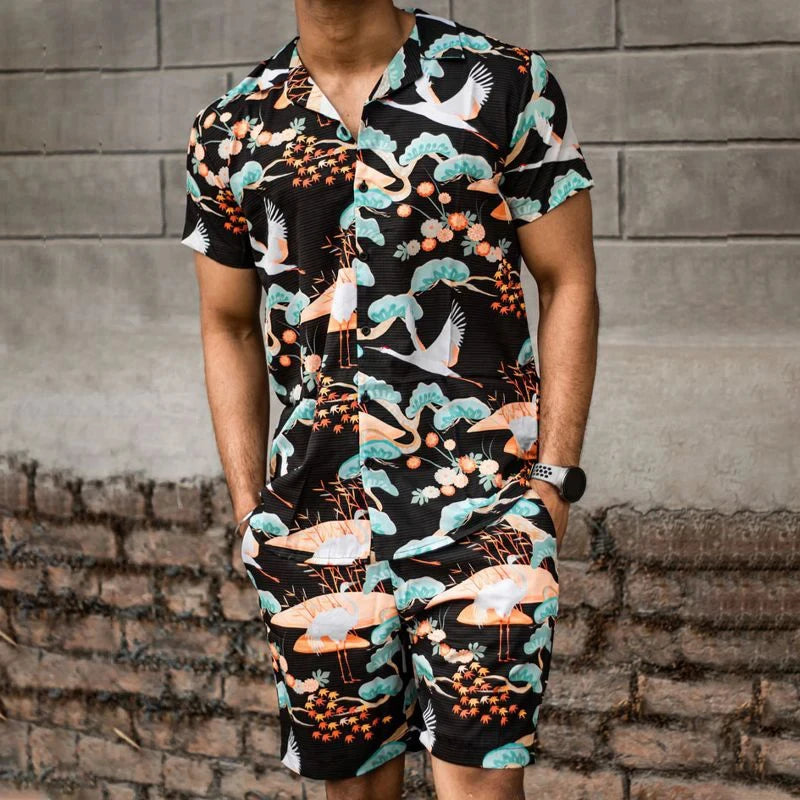 HAWAIIAN PRINT ROMPER