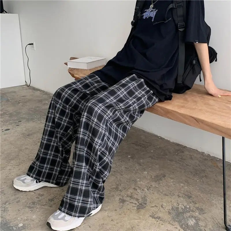 CASUAL PLAID JOGGER PANTS