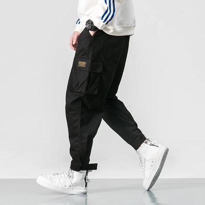 MULTI POCKET ELASTIC WAIST JOGGER PANTS