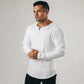LONG SLEEVE V-NECK COTTON T-SHIRT
