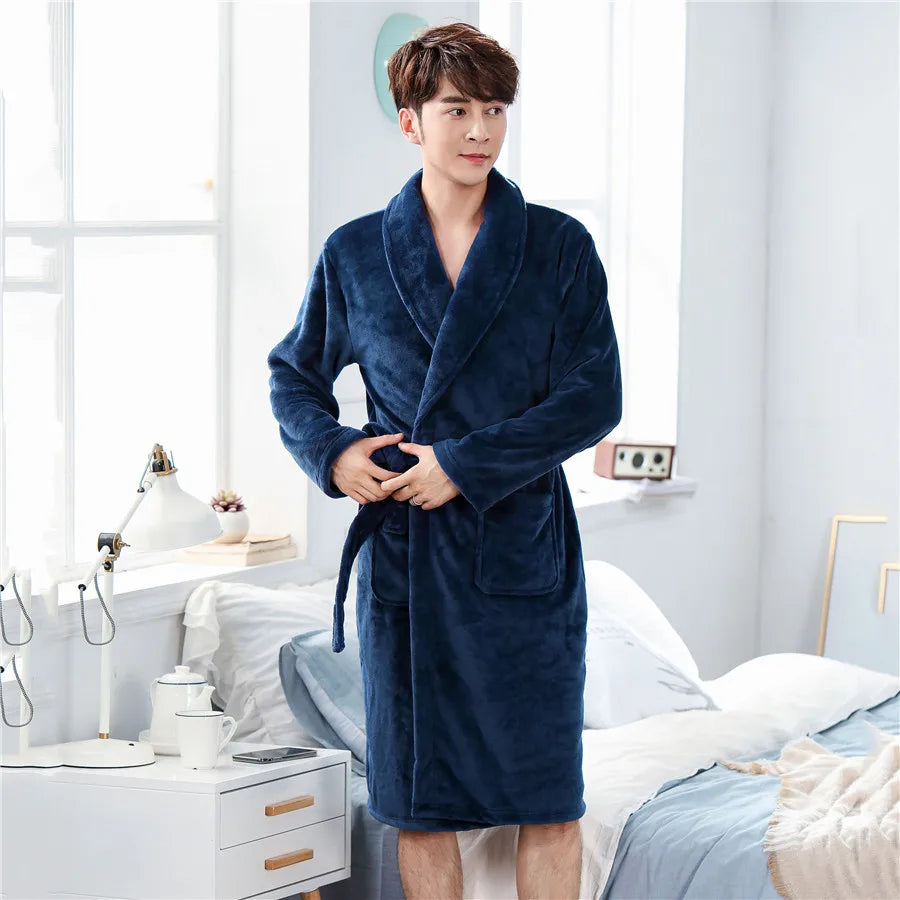 WINTER FLANNEL BATHROBE