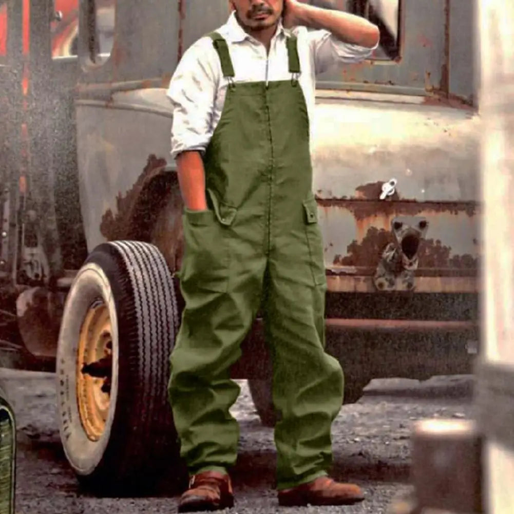 SQUARE NECK OVERALLS