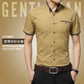 SHORT SLEEVE TURN DOWN COLLAR SHIRT