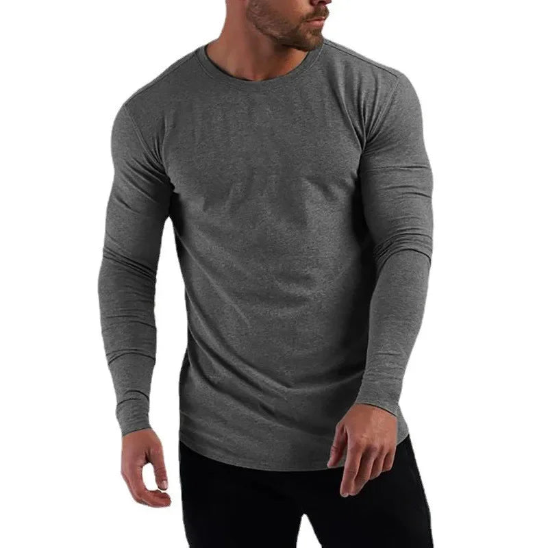 SLIM FIT PLAIN LONG SLEEVE T-SHIRT