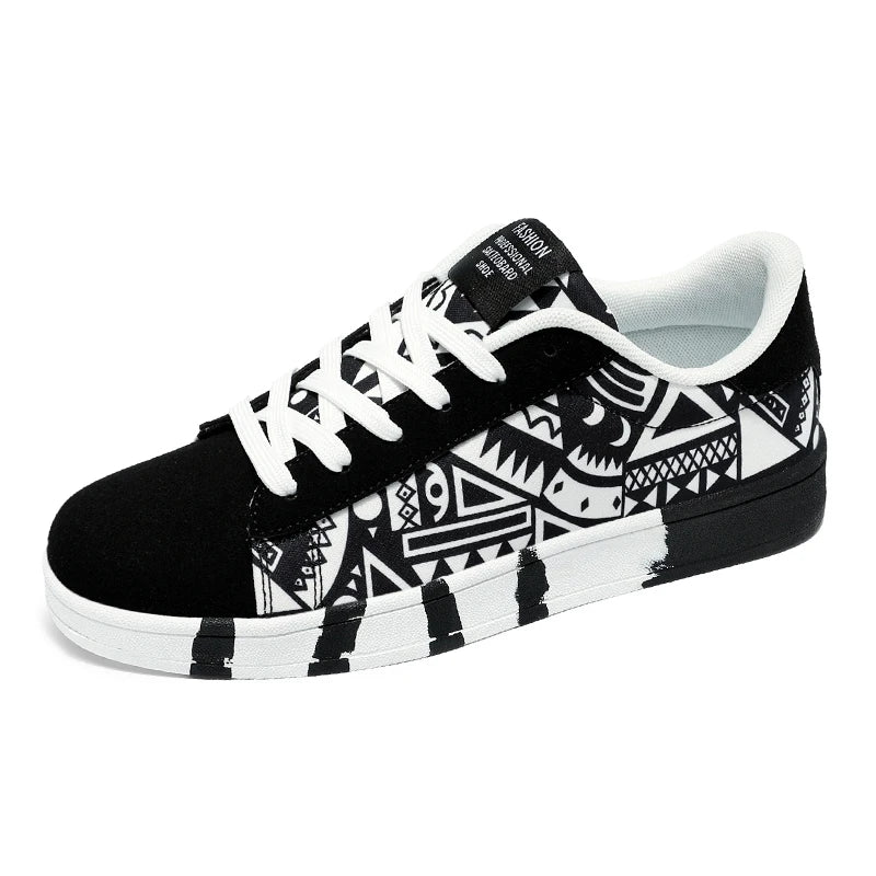 GRAFFITI LACE-UP SNEAKERS