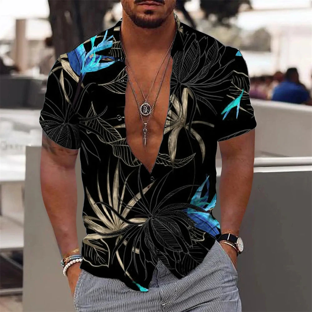 COCONUT TREE SUMMER PRINT SHIRT