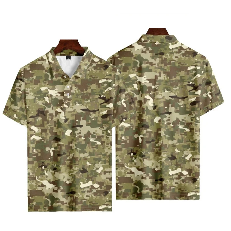 CAMO QUICK DRY POLO SHIRT