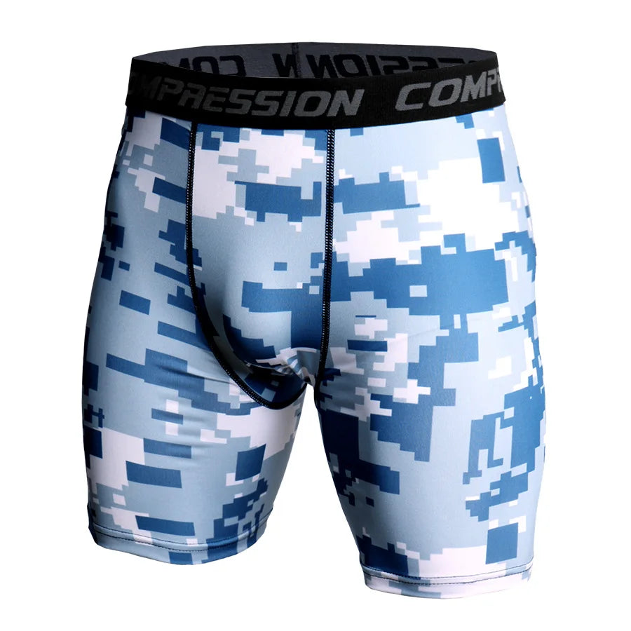 ELASTIC CAMO COMPRESSION TIGHTS