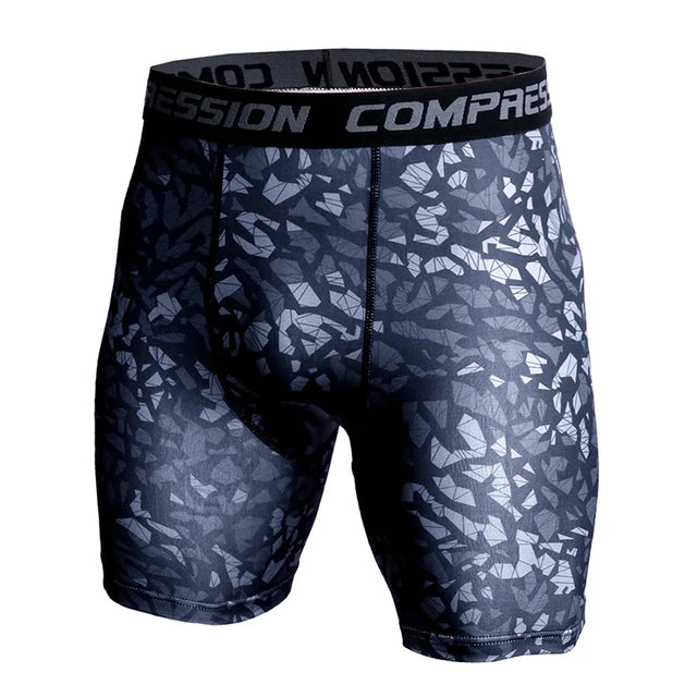 ELASTIC CAMO COMPRESSION TIGHTS
