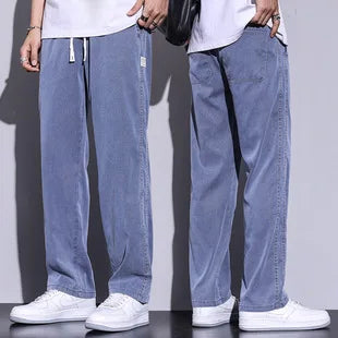 Men’s Soft Lyocell Loose Summer Jeans