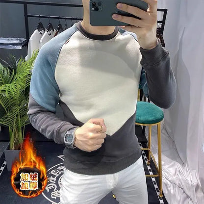 PATCHWORK O-NECK SWEATSHIRT