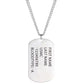 TAG NECKLACE WITH ARMY ENGRAVING