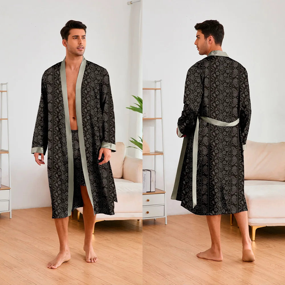 URBANE SILK ROBE SET