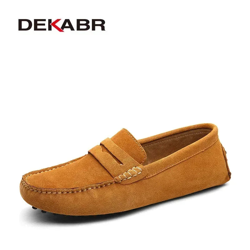 SLIP ON LEATHER LOAFERS