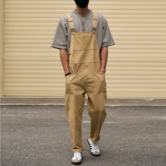 SOLID COLOUR CARGO JUMPSUIT