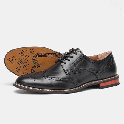 LEATHER BROGUES SHOES