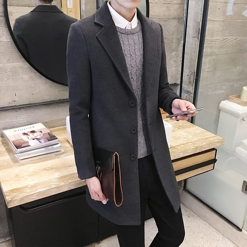 WOOL BUSINESS COAT