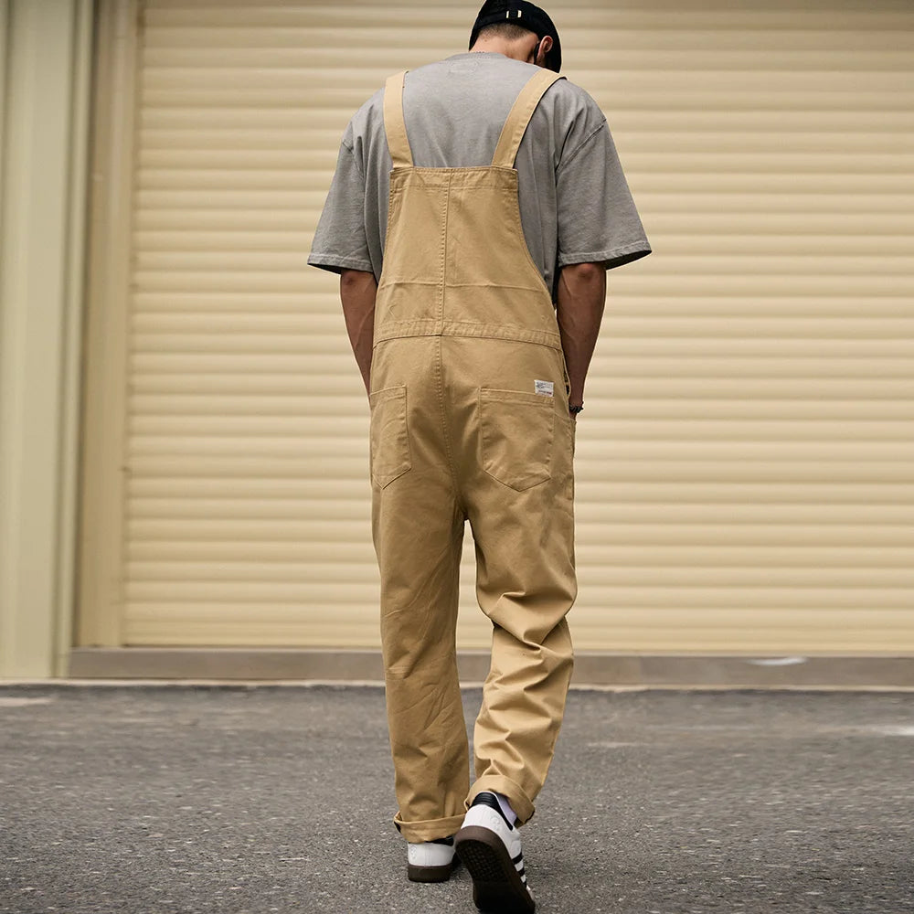 SOLID COLOUR CARGO JUMPSUIT