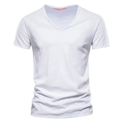CASUAL PLAIN COTTON T-SHIRT