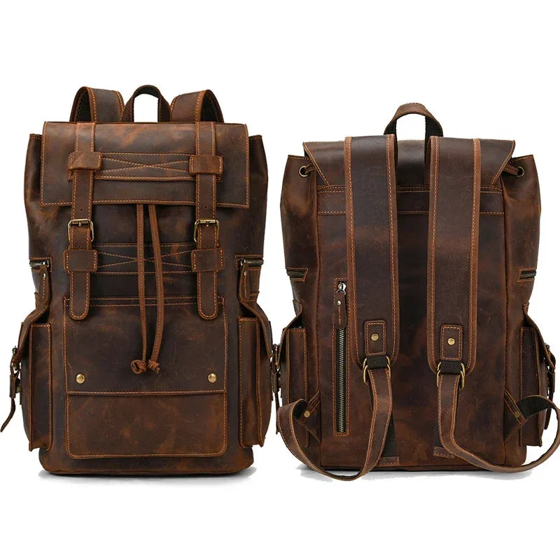 CASUAL LEATHER BACKPACK