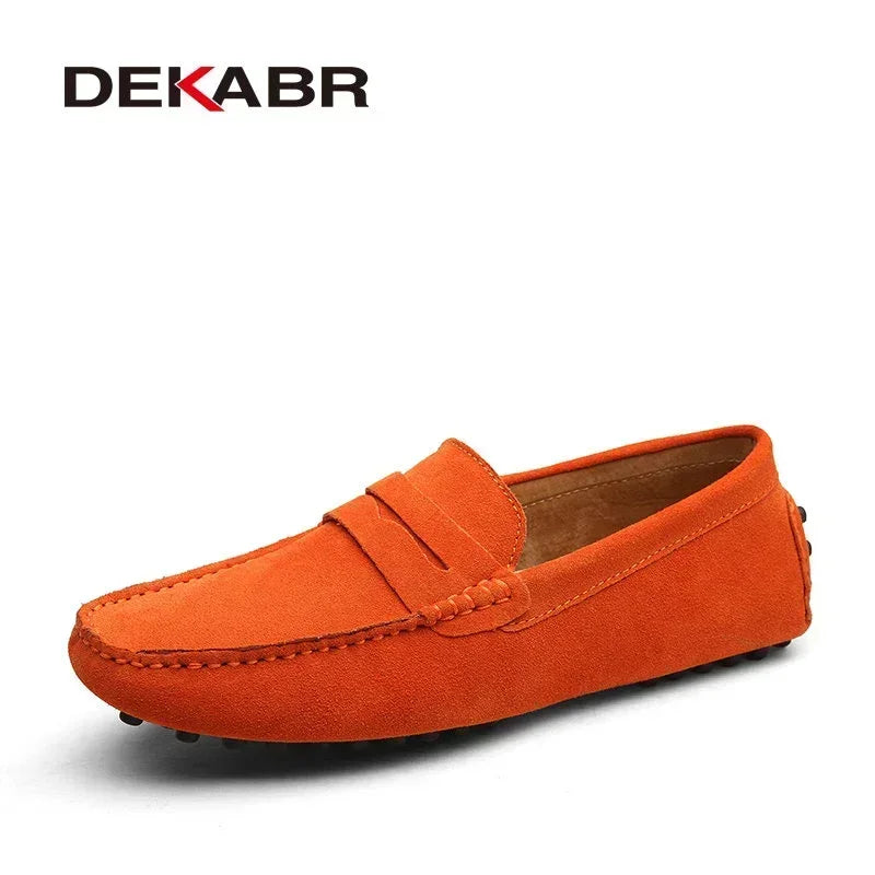 SLIP ON LEATHER LOAFERS