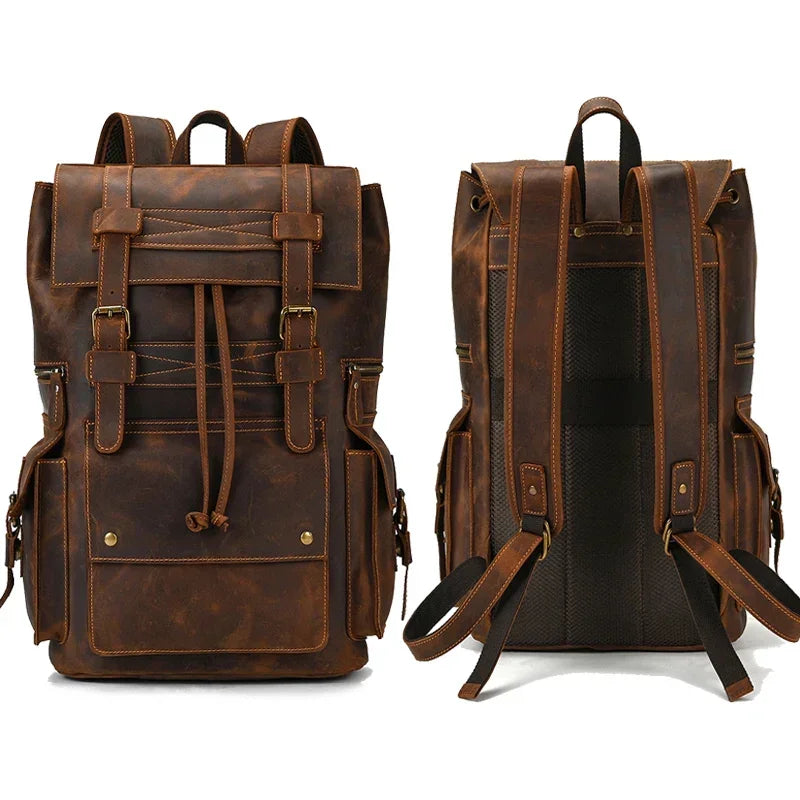 CASUAL LEATHER BACKPACK