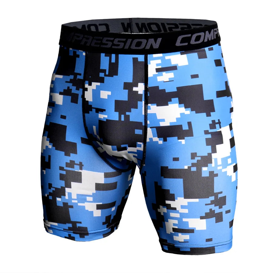 ELASTIC CAMO COMPRESSION TIGHTS