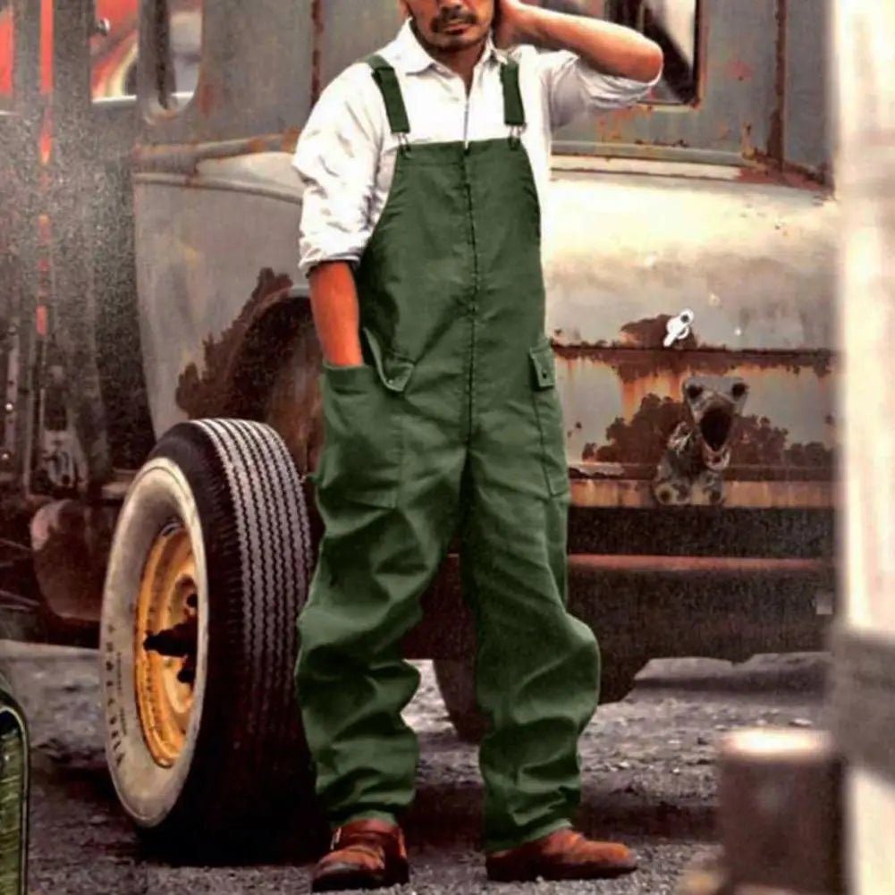 SQUARE NECK OVERALLS