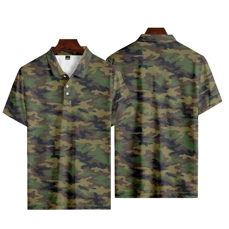 CAMO QUICK DRY POLO SHIRT
