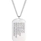 TAG NECKLACE WITH ARMY ENGRAVING