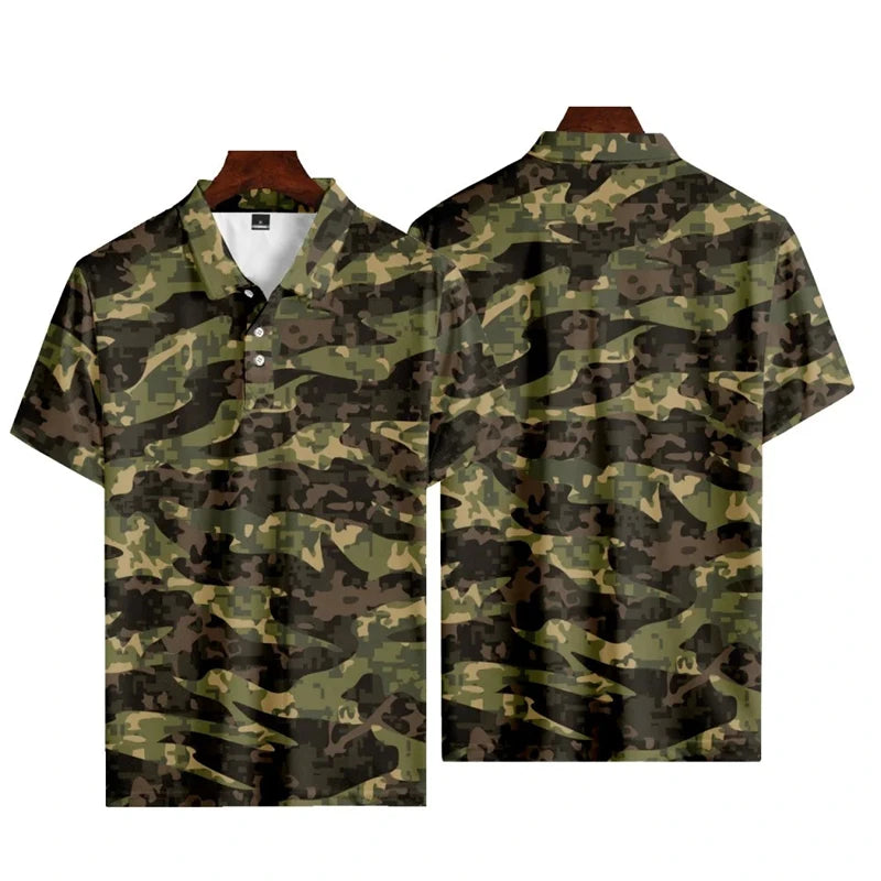 CAMO QUICK DRY POLO SHIRT