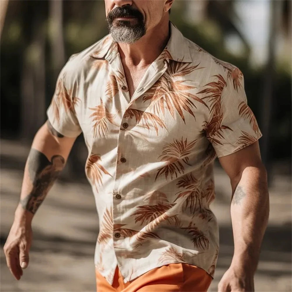 COCONUT TREE SUMMER PRINT SHIRT